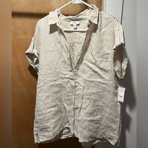 Lord + Taylor linen top nwt